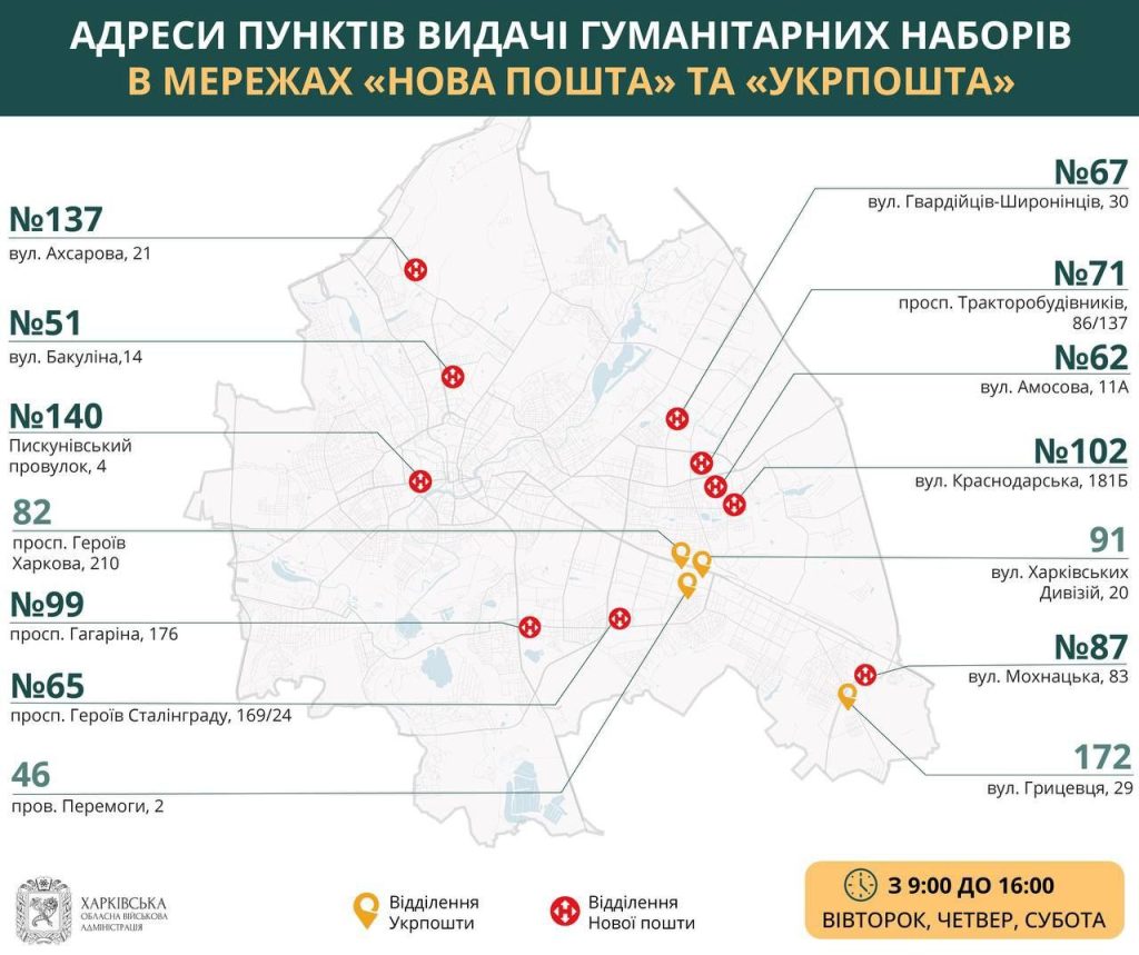 В Харькове «гуманитарку» выдают по новому графику