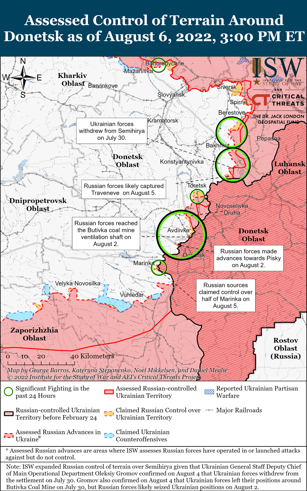 На север от Харькова российские силы сосредоточились на обороне – ISW