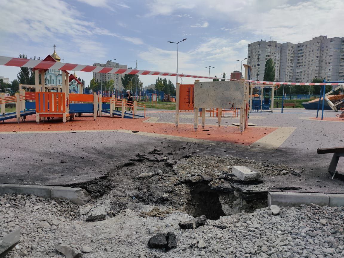 Эта детская площадка была очень востребованной — мэр Харькова о месте «прилета»