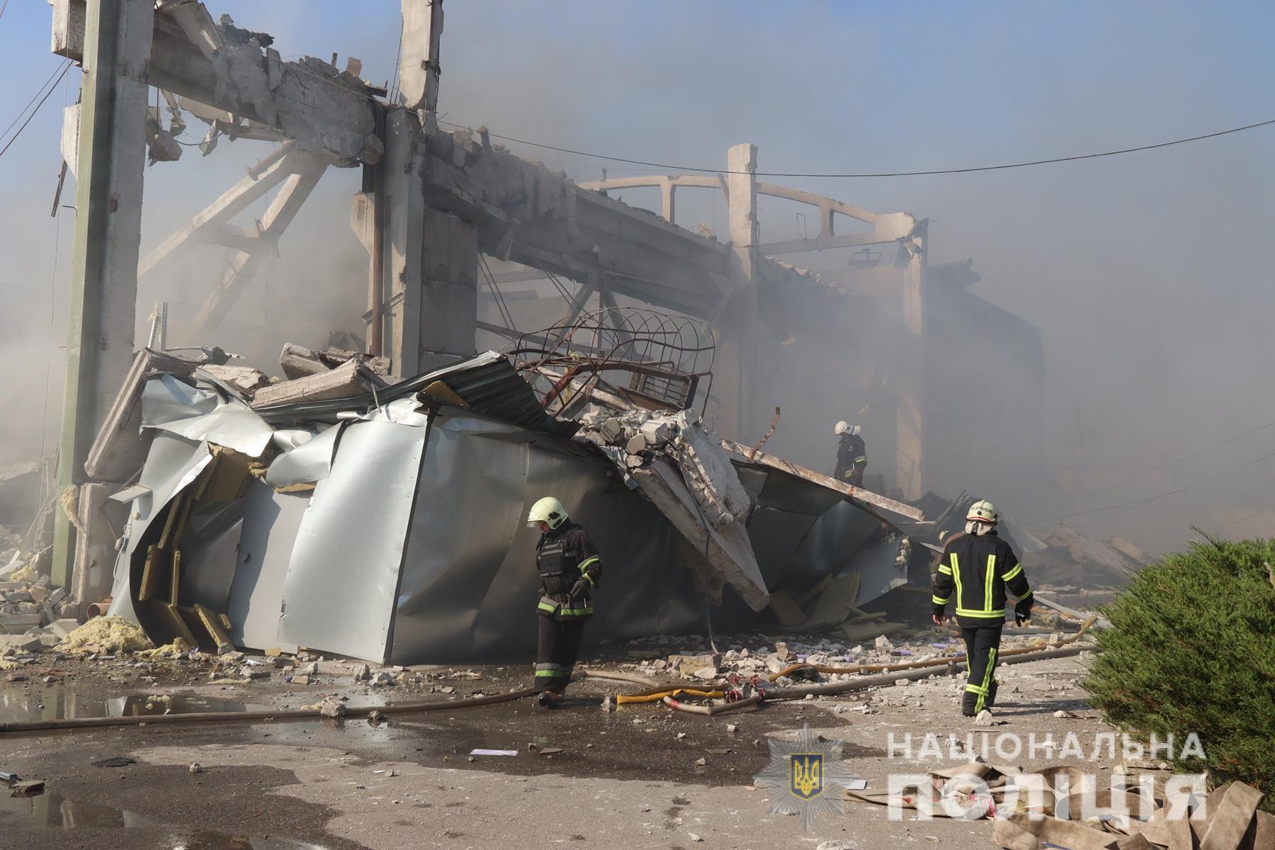 Последствия ракетного обстрела Харькова утром 19 августа 
