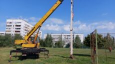 В Харькове продолжают восстанавливать наружное освещение (фото)