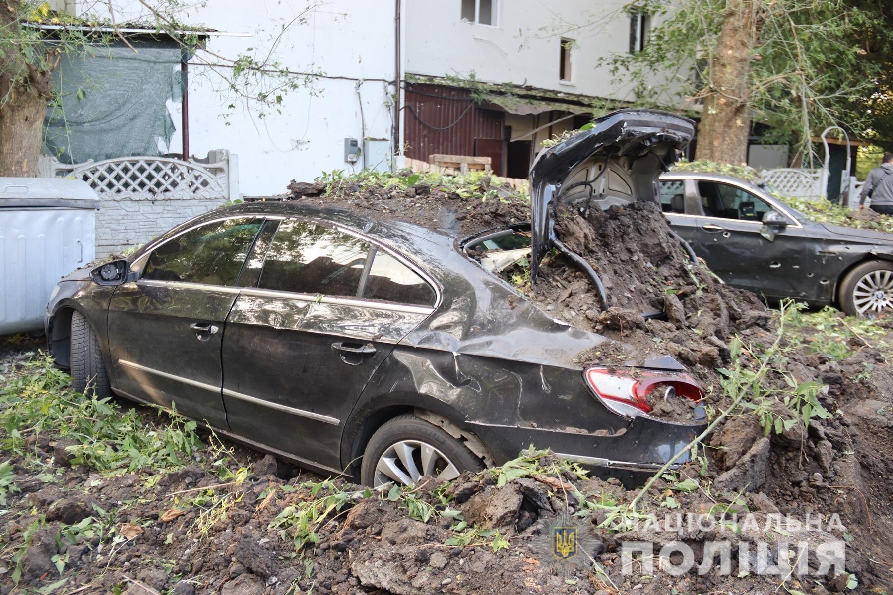 Последствия ракетного обстрела Харькова утром 19 августа 