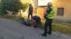 На Новой Баварии полиция собирает обломки РСЗО «Смерч» (фото)