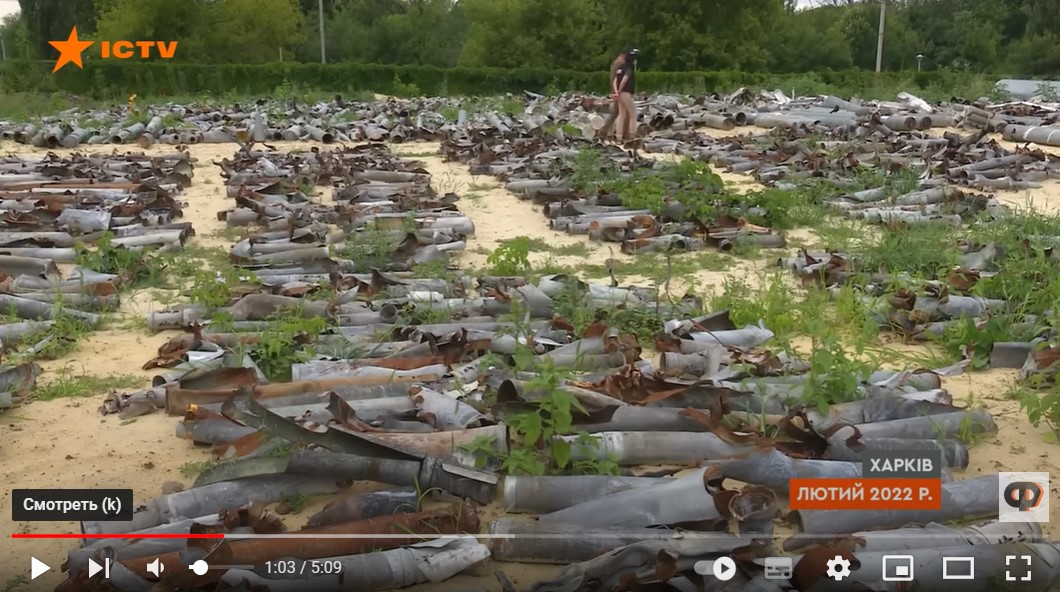 Журналистам показали склад остатков российских ракет, которыми враг бил по Харьковщине (видео)