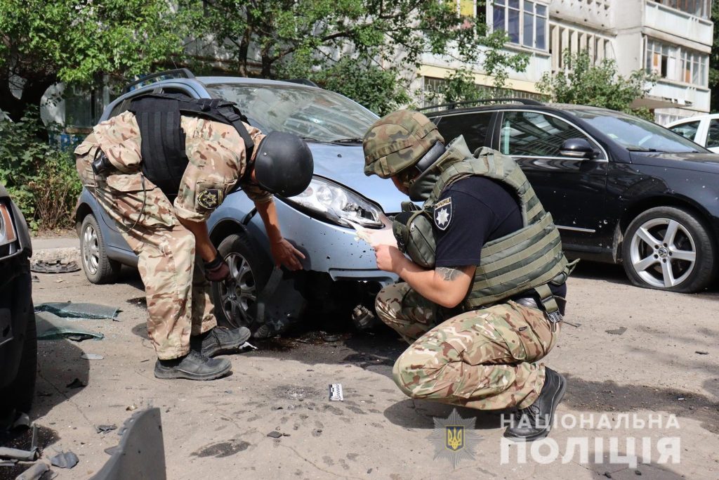 Появилось видео с места обстрела Харькова 1 августа