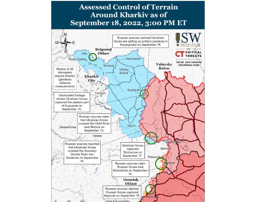 Россияне понесли огромные потери во время контрнаступления ВСУ — ISW