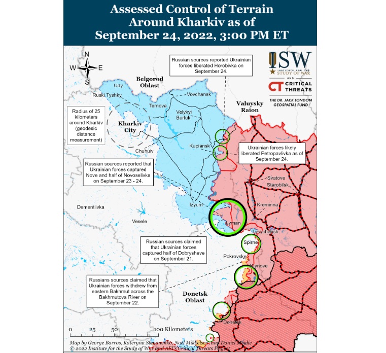ВСУ продовжують нищити ворога на північному сході Харківщини – ISW