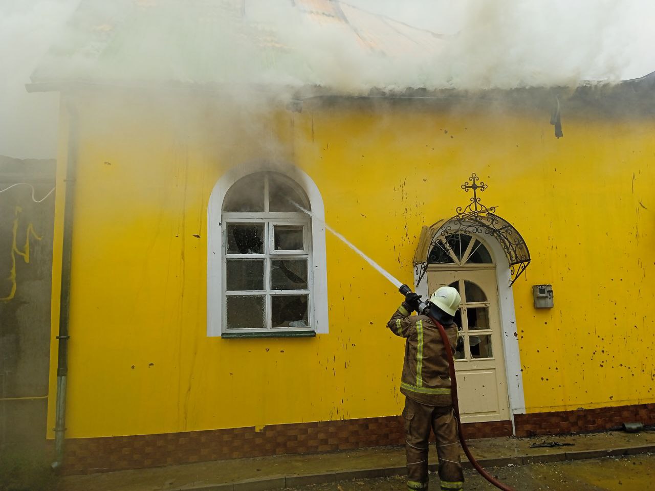 Пожежа у церковному магазині у Куп'янську