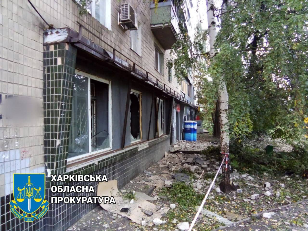 Последствия ракетного удара по Харькову показали в прокуратуре 