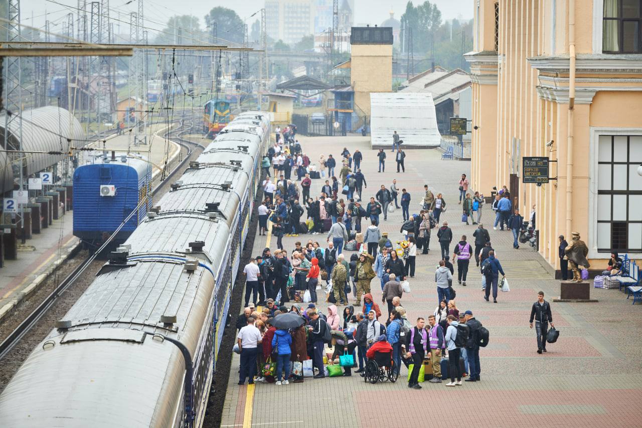 Поїзд до Перемоги на вокзалі у Харкові 16 вересня