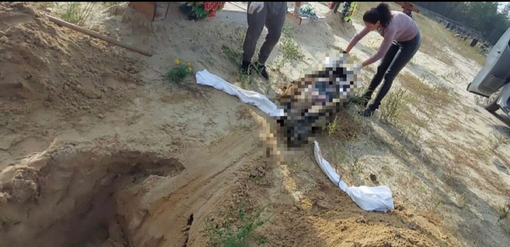 У Балаклії виявили поховане тіло зі слідами тортур