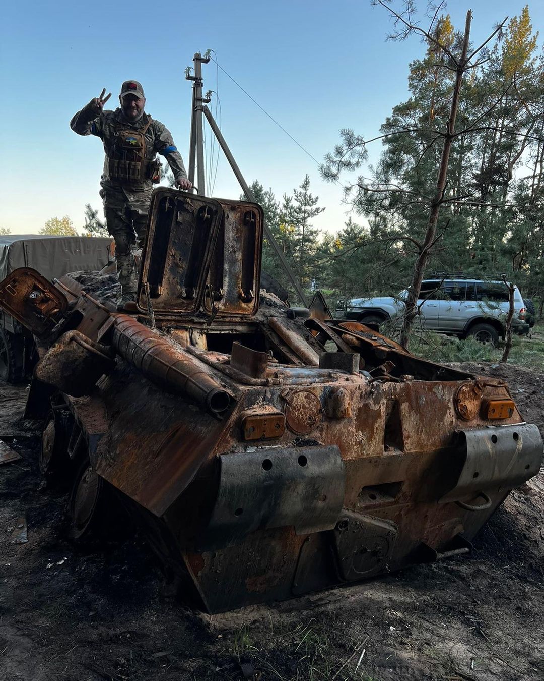 Добкин на войне в Харьковской области