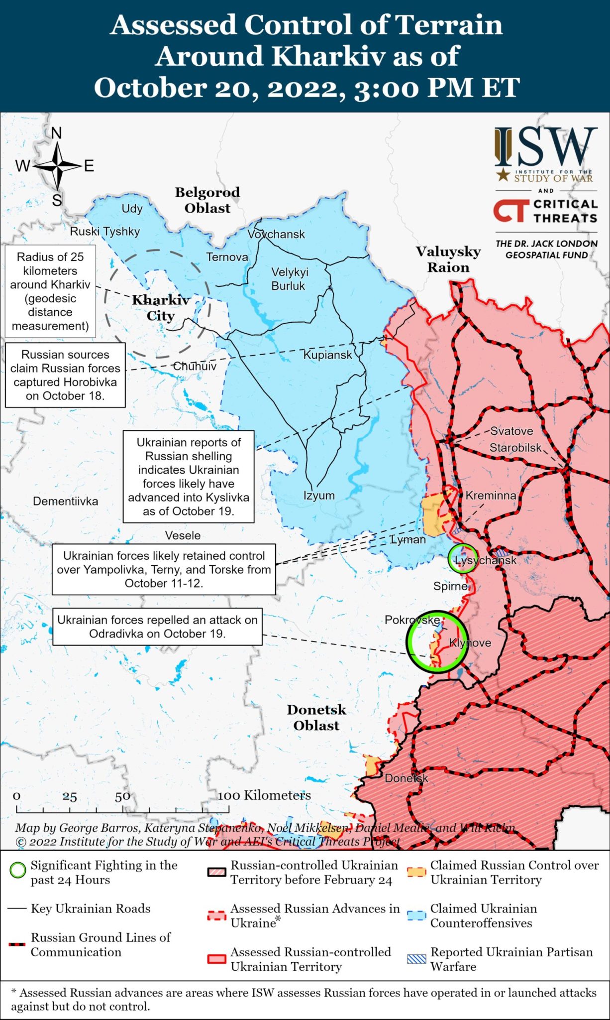 Джерела РФ продовжують стверджувати, що зміцнюють позиції на Харківщині – ISW