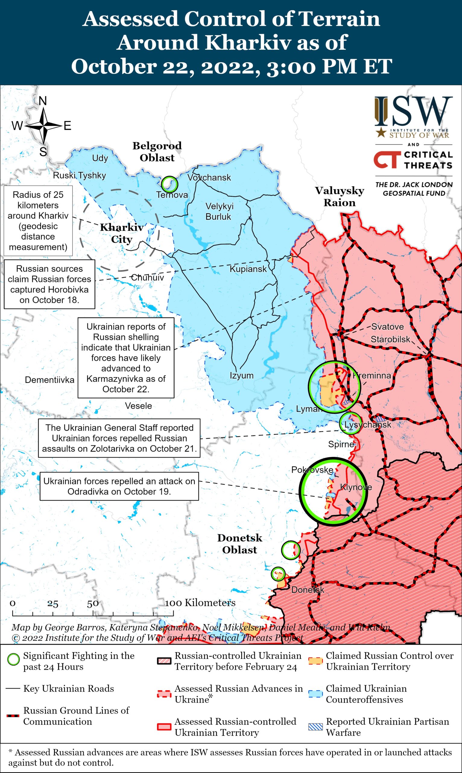 Войска РФ провели неудачные ограниченные контратаки на Харьковщине — ISW