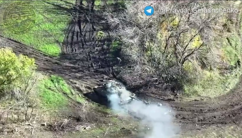 92 ОМБр уничтожила вражеский танк вместе с экипажем (видео)