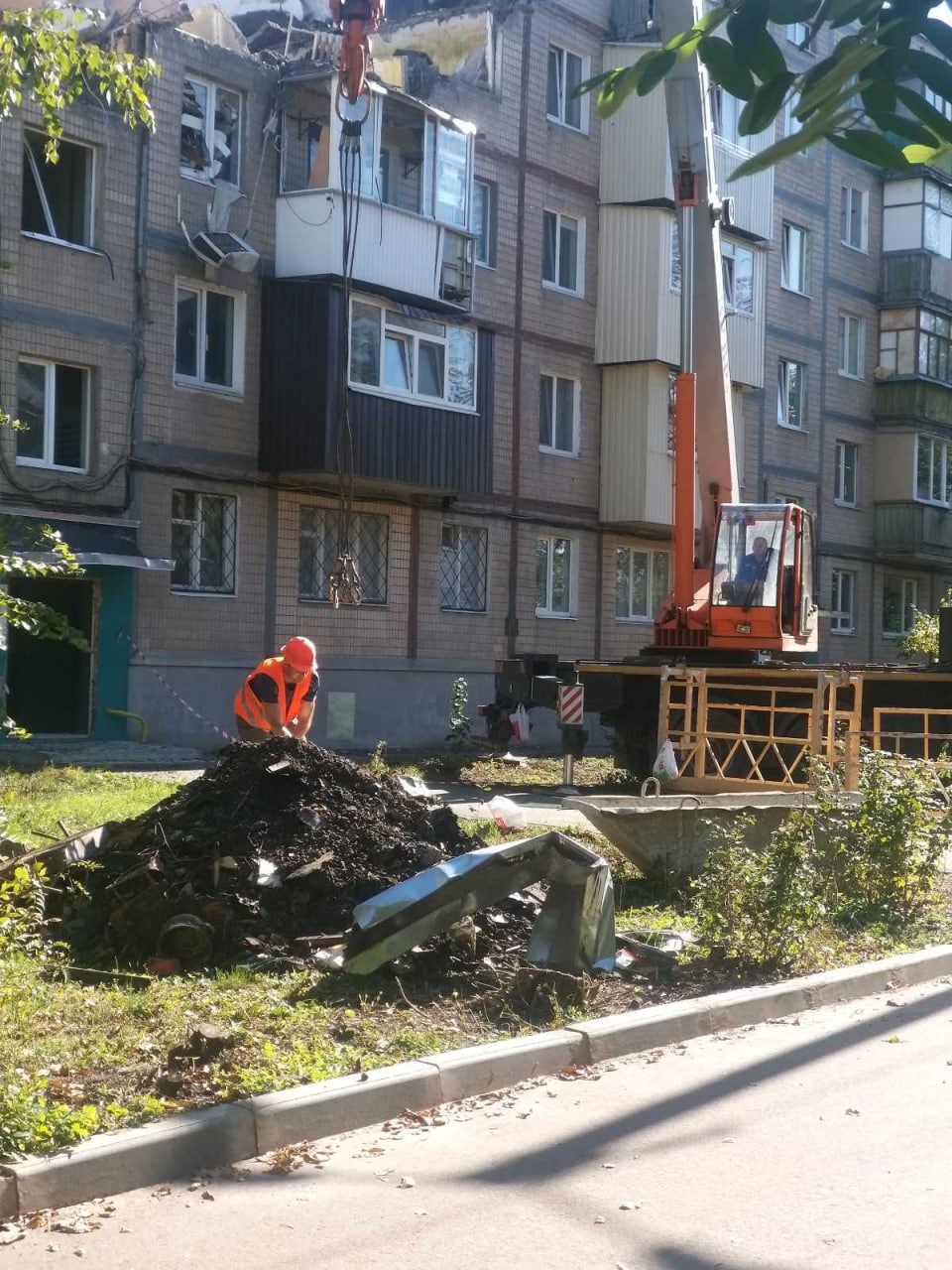 Дом на Танкопия в Харькове будут восстанавливать после обстрела