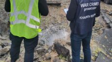 В Харькове российская ракета С-300 разбила дорогу (фото)