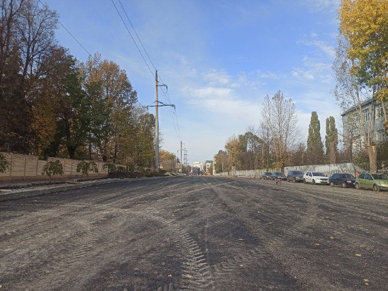 Ремонт улицы Веснина в Харькове