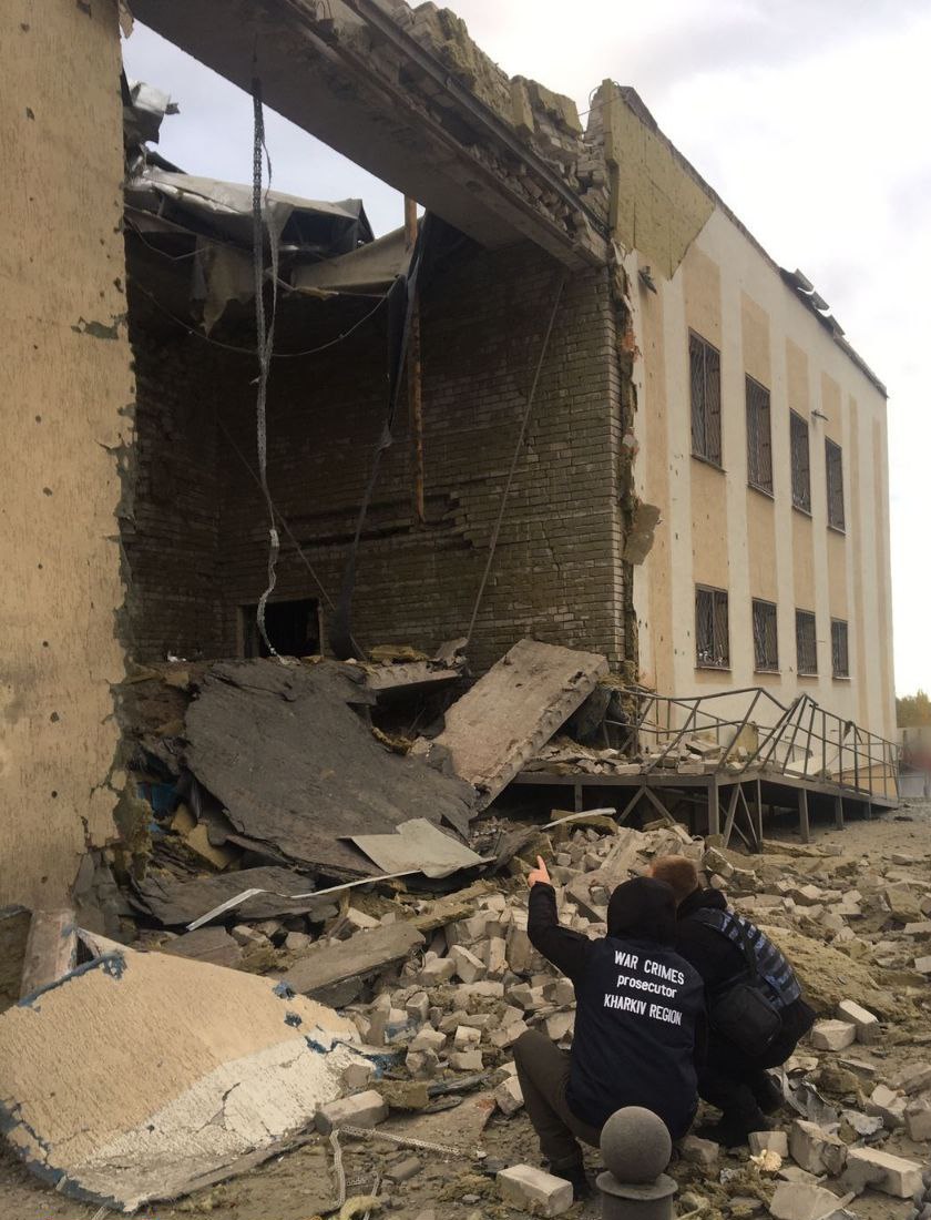 Разрушения в Купянске после обстрела 24 октября