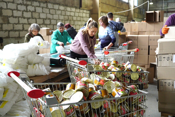 Продуктовые наборы, собранные в Харькове, отправляют в освобожденные громады