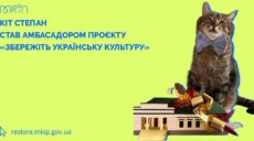 Харківський кіт Степан став послом проєкту “Збережіть українську культуру”