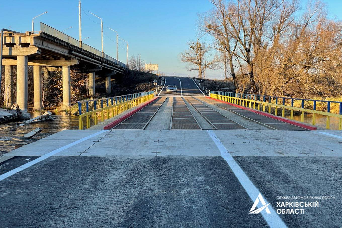 Переправа в Изюме через реку Северский Донец 2