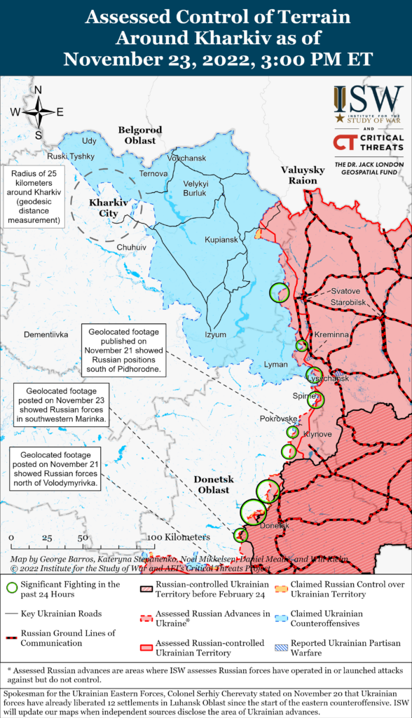 Источники из РФ сообщают о концентрации ВСУ на Харьковщине для атаки — ISW