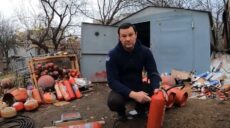 Гріє і не димить: харківський волонтер робить обігрівачі з вогнегасників