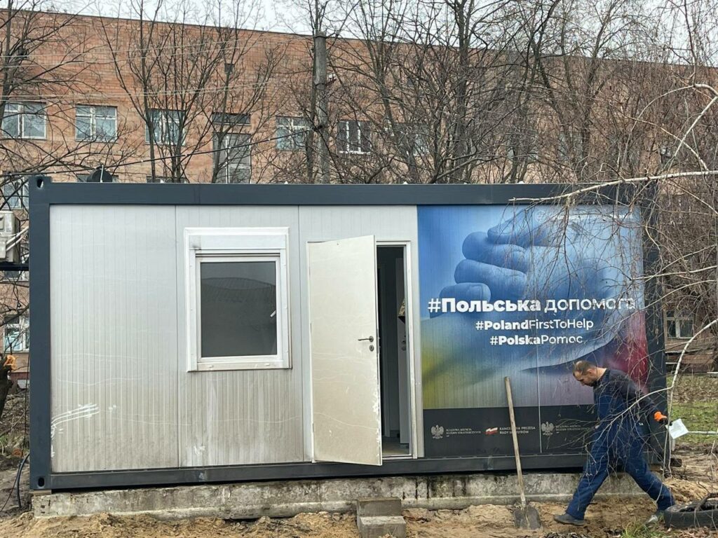 У Боровій на Харківщині встановили модульний будинок для меддопомоги