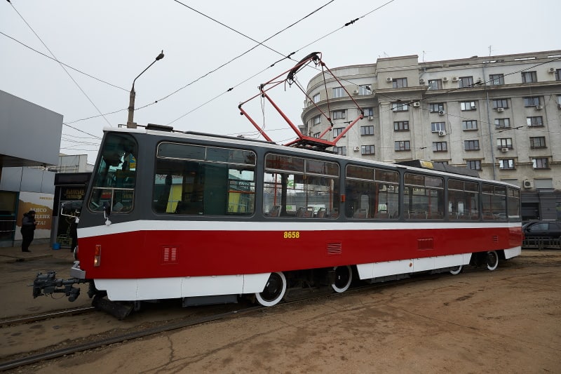 Новый трамвай из Чехии вышел на маршрут в Харькове