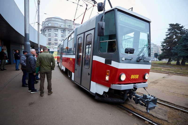 Новый трамвай из Чехии вышел на маршрут в Харькове 2