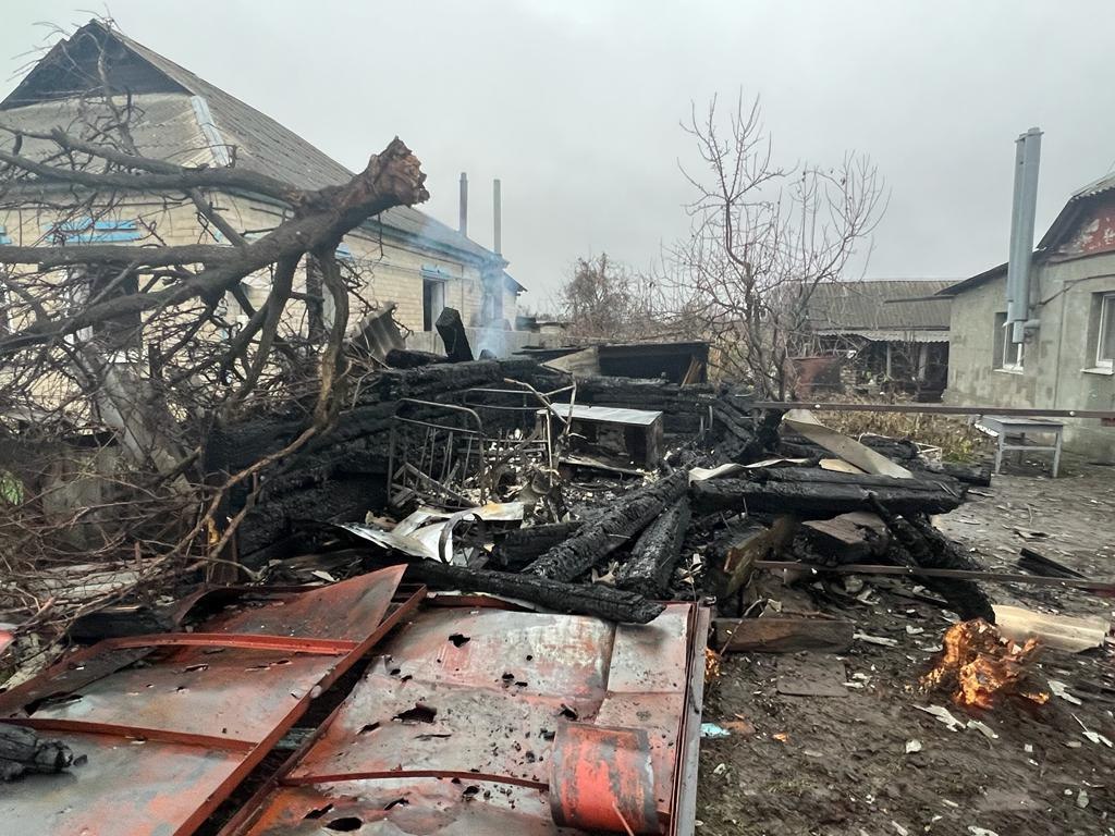 Последствия обстрела Купянского района на Харьковщине 28 ноября