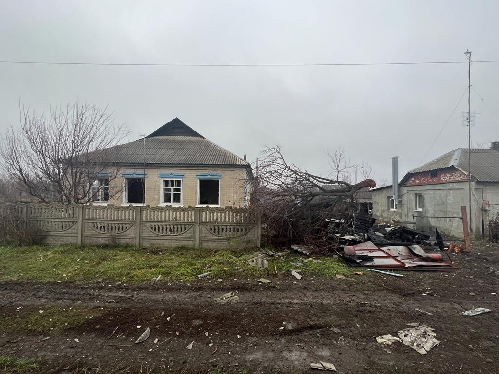 Последствия обстрела Купянского района на Харьковщине 28 ноября 5