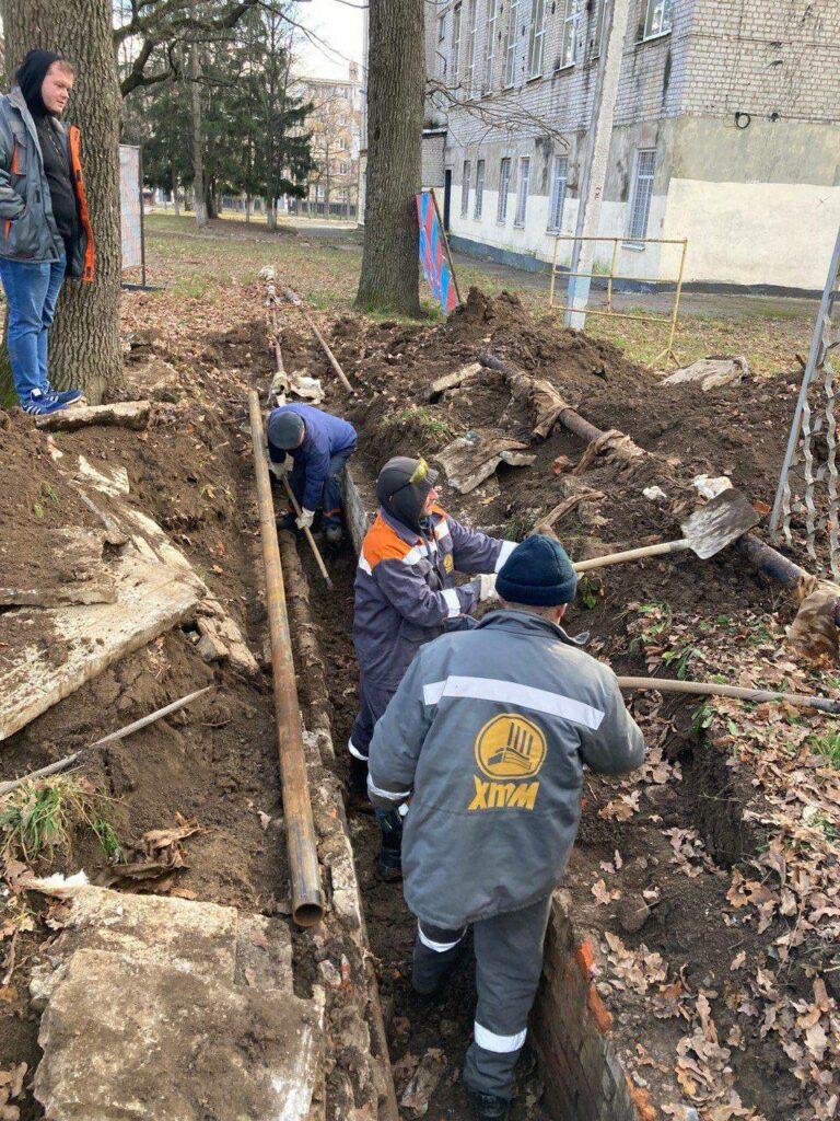 24 дефекти за добу. Тепловики відремонтували мережу теплопостачання Харкова