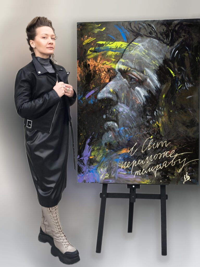 Портрет Зеленського пензля харківської художниці продали в США (фото, відео)