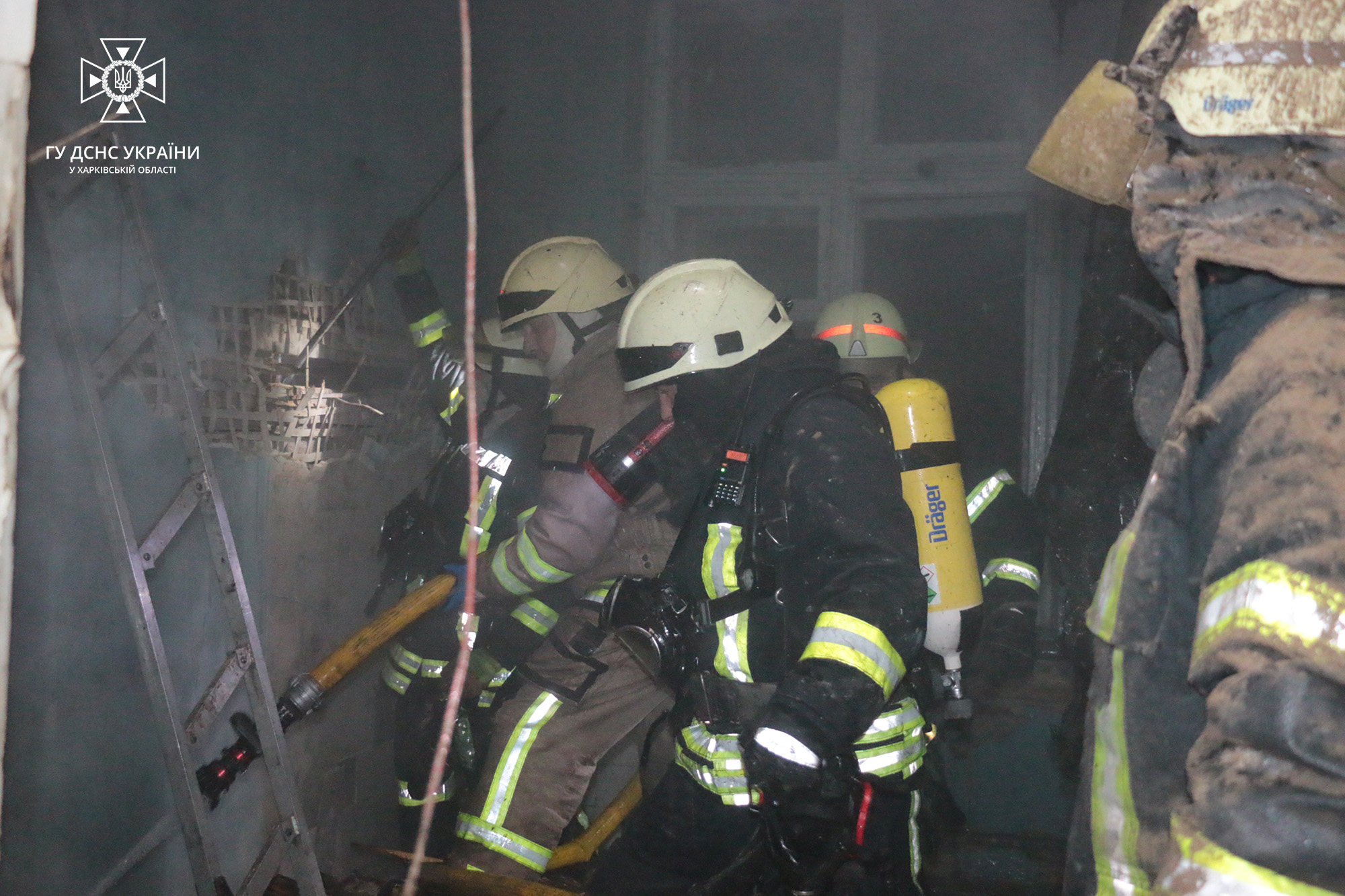Пожар в Харькове 18 декабря 2022 на ул. Шевченко 2