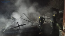 На Харківщині під час пожежі загинув чоловік, будинок згорів (фото)