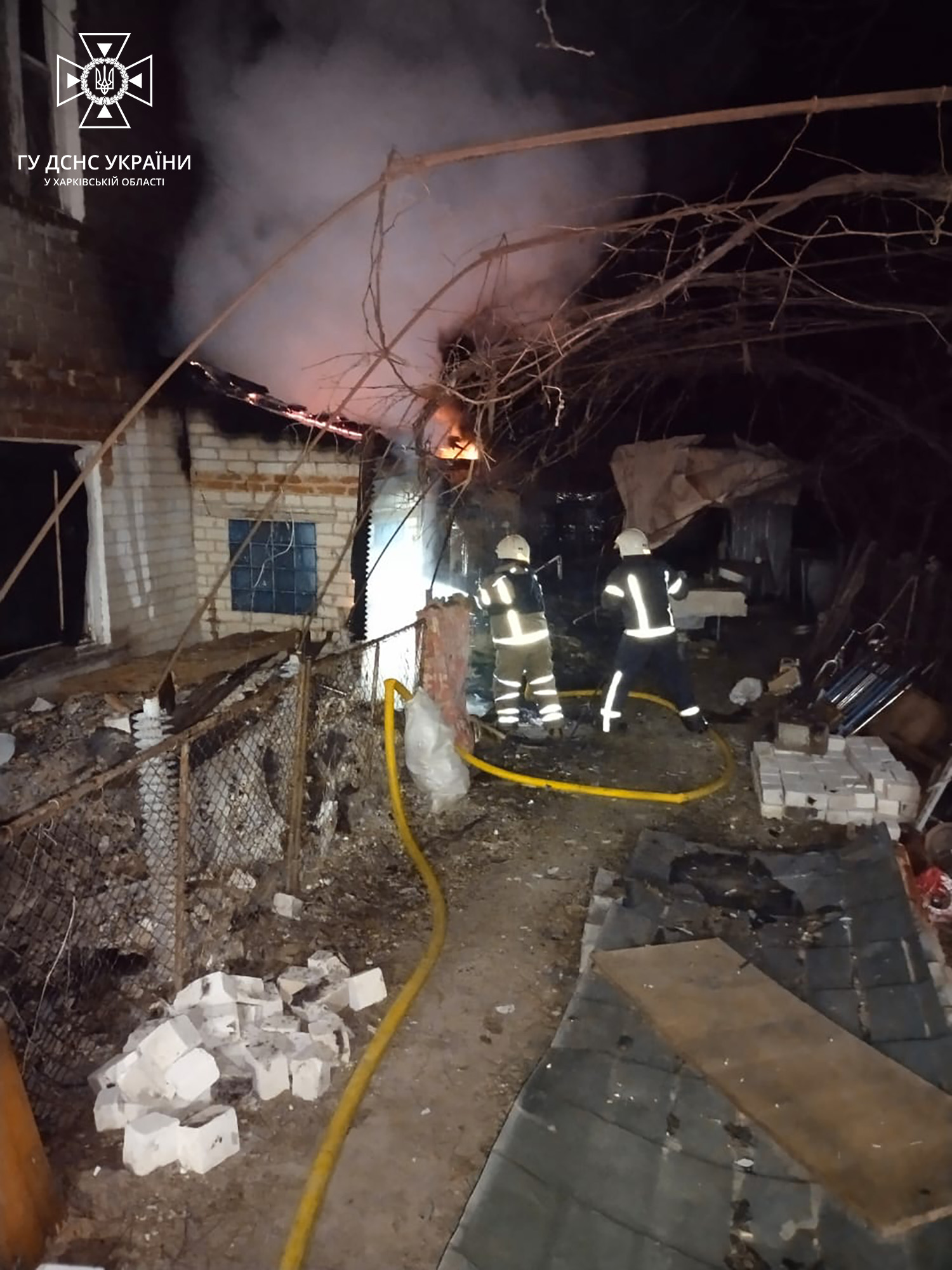 Пожар в Купянском районе Харьковщины 20 декабря 3