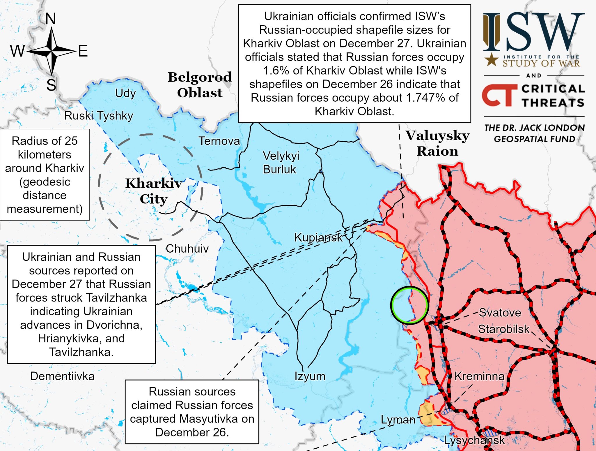 Українські сили звільнили три населені пункти на Харківщині – ISW