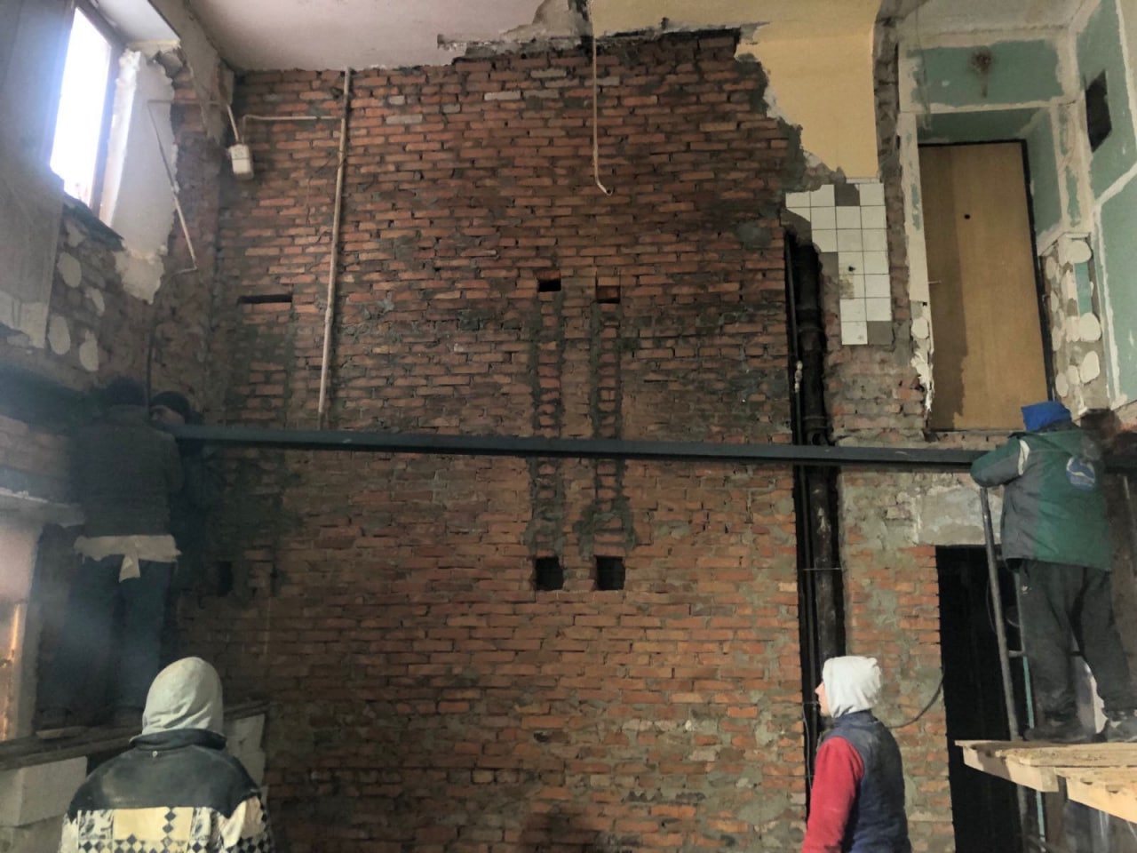 Восстановление разрушенных домов в Кулиничах 4