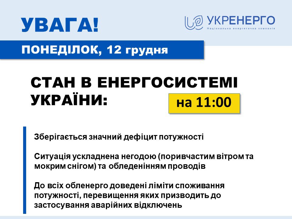 Отключения электричества: ситуация в Украине и на Харьковщине