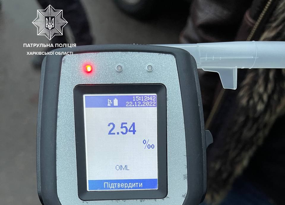 В Харькове пьяный и бесправный водитель нарушил ПДД и получил штраф в 20 тысяч