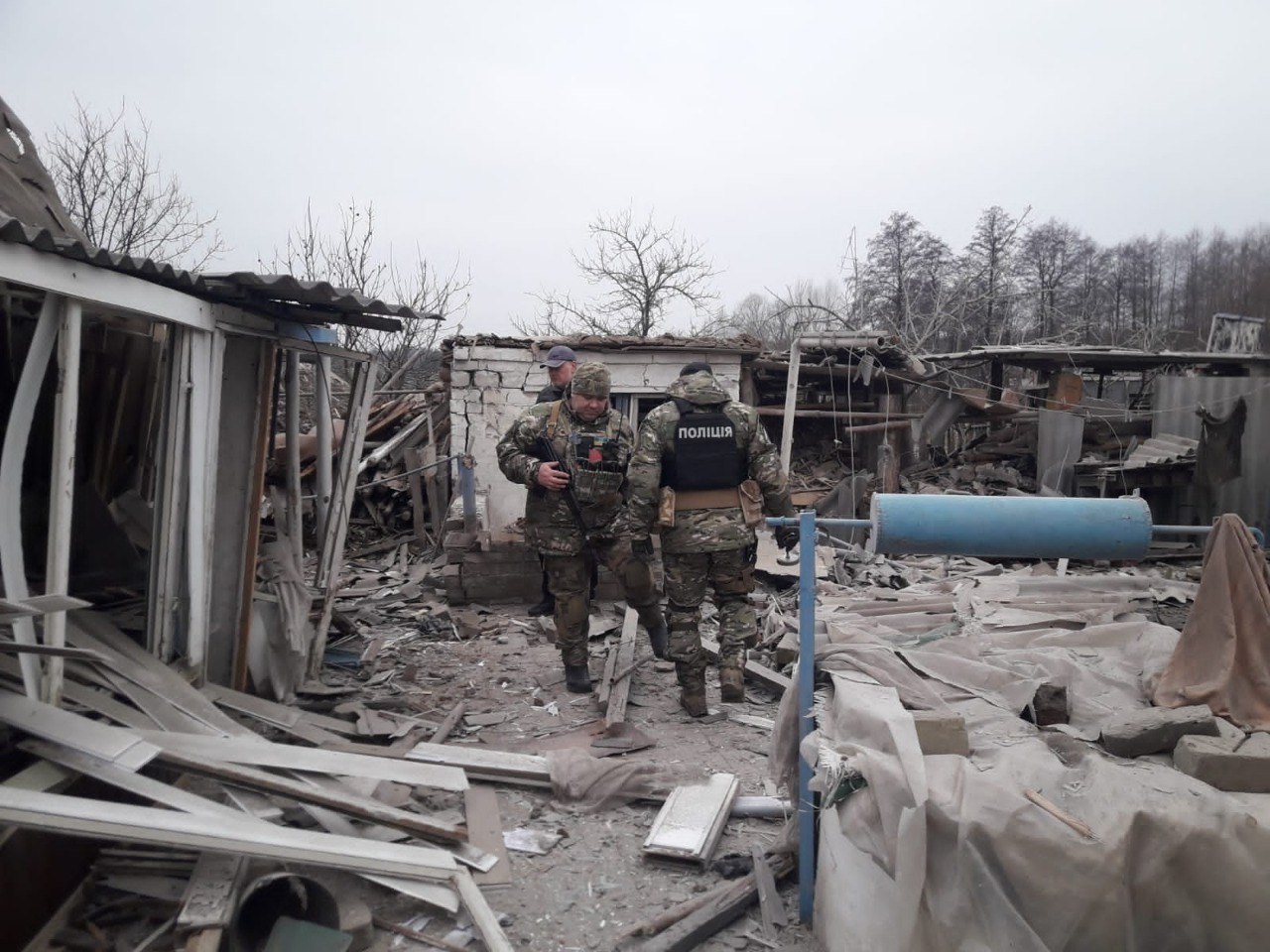 У різдвяну ніч росіяни накрили Вовчанськ артилерійським вогнем (фото)