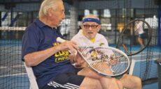 98-річний тенісист із Харкова зіграв на Australian Open на підтримку України