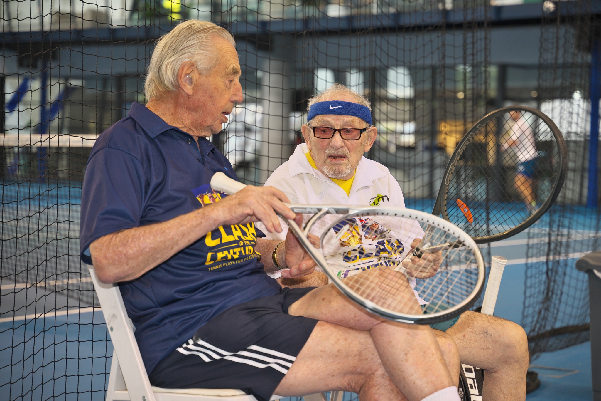 98-летний теннисист из Харькова сыграл на Australian Open в поддержку Украины