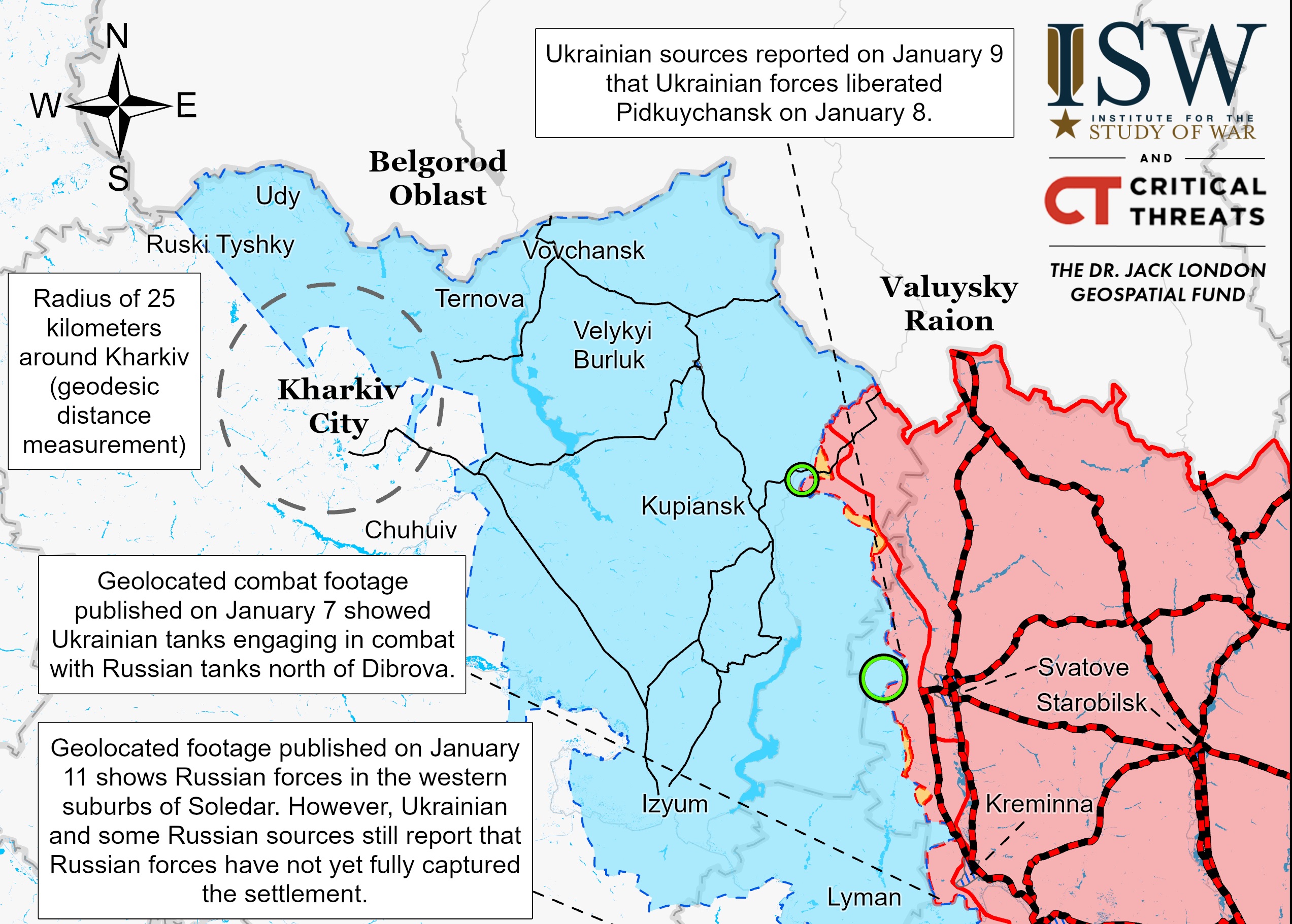 ISW повідомив про втрати армії РФ на Харківщині та нестачу боєприпасів