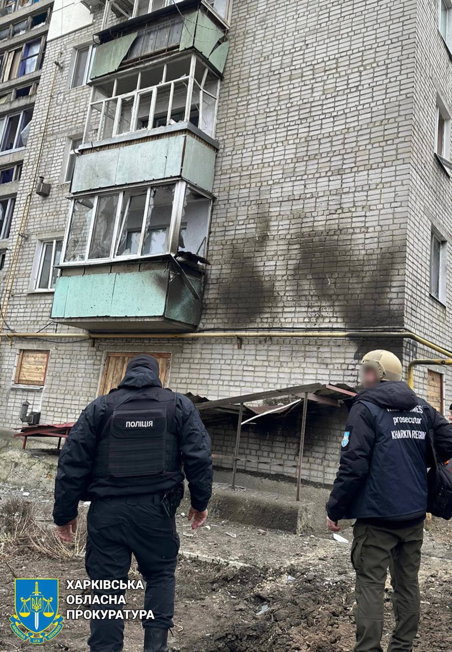 В Харьковской области двое раненых и повреждены дома из-за обстрела рф