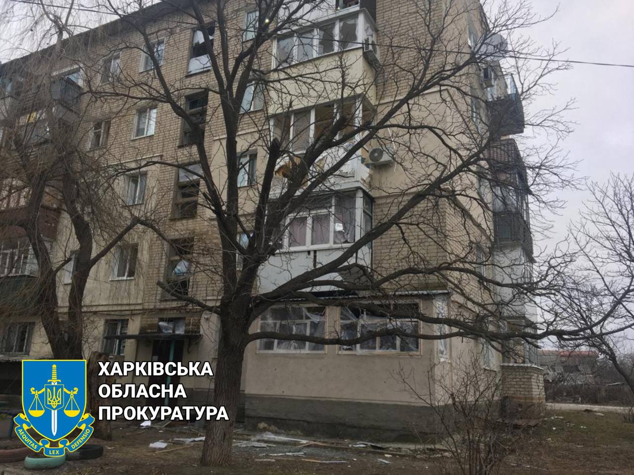 Прокуратура: На Харківщині через обстріли  поранення отримали двоє чоловіків