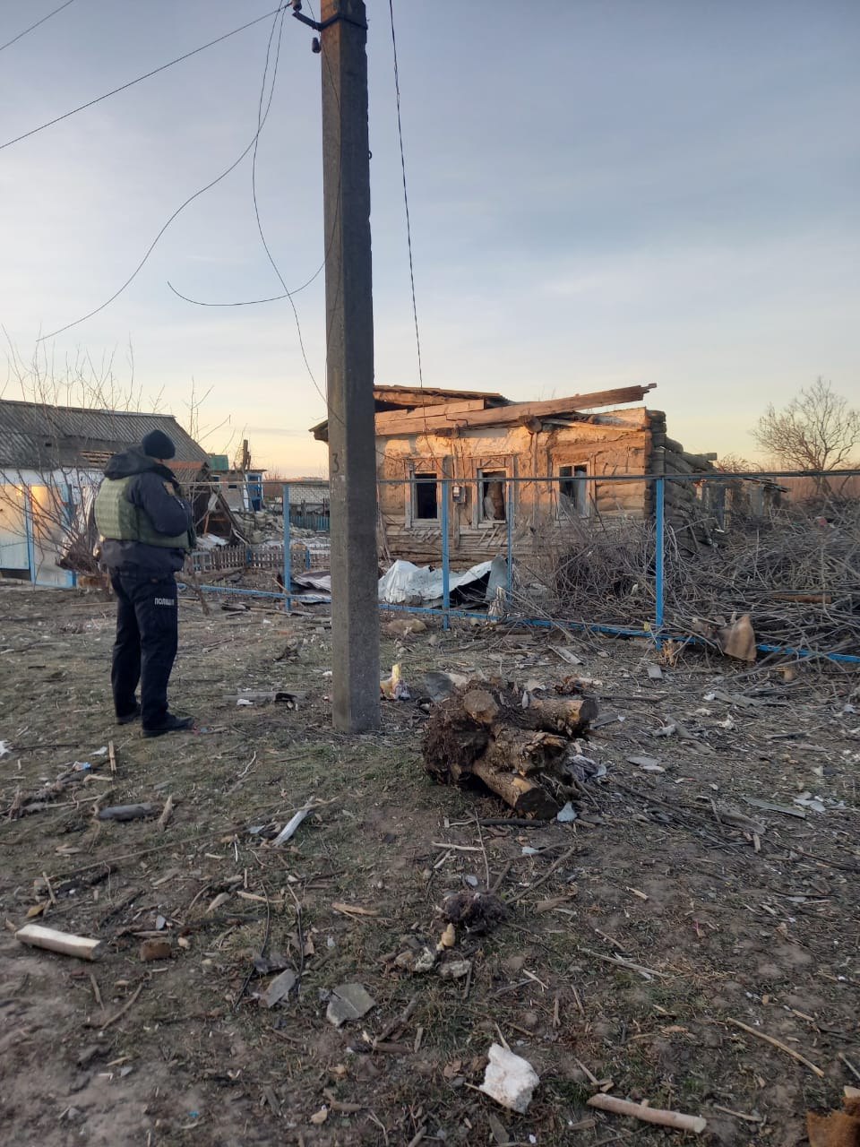 Последствия обстрелов Харьковской области 11-12 января - фото полиции 2