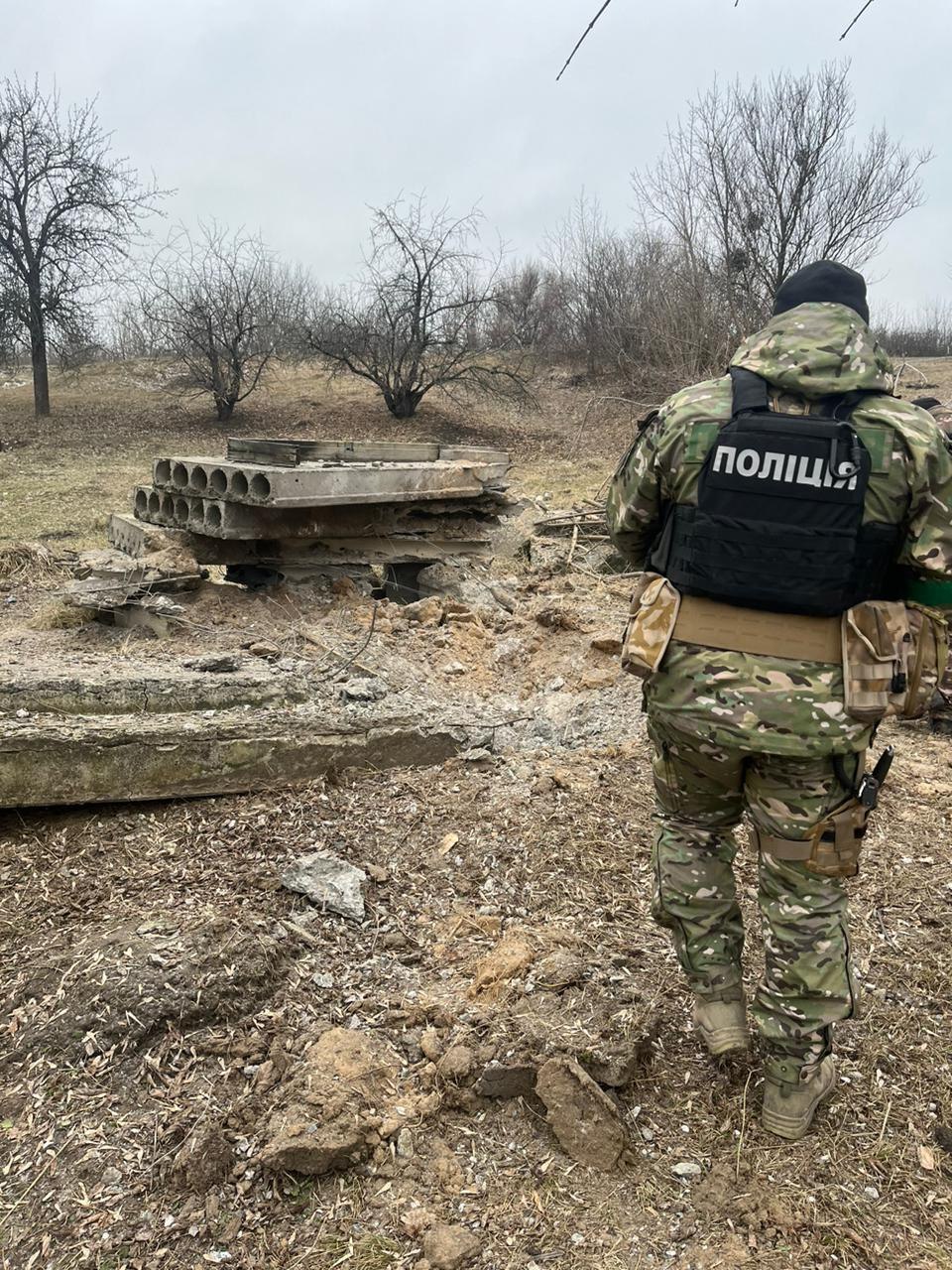  Последствия обстрелов Харьковщины 12 января - фото полиции